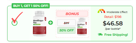 Blood Sugar Plus Buy 1 Get 50% Free